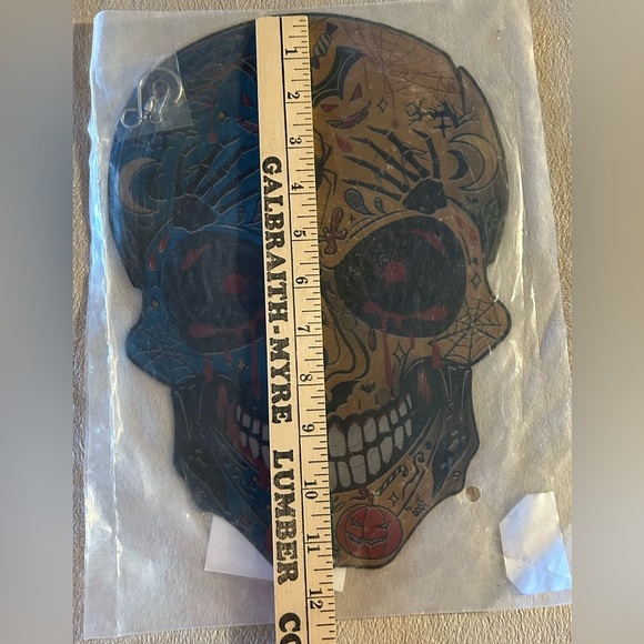 Skull Wind Spinner 3D Metal Garden Spinner Decoration Outdoors New - Picture 4 of 7